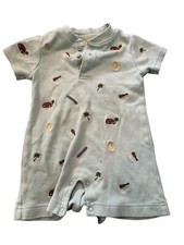 Gymboree Romper Outfit 3-6 Months Vintage 2004 Surf Surfboard Beach Theme EUC