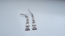 Silver pendant Earrings with nacre - Pendant available