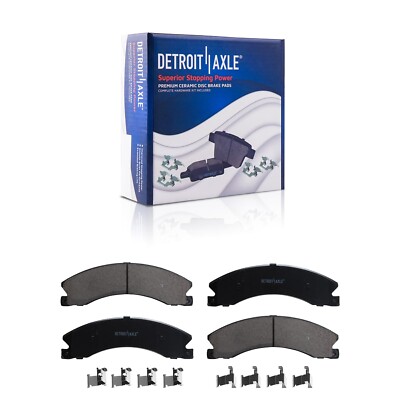 Rear Drilled Rotors Brake Pads for 2011-2019 Silverado GMC Sierra