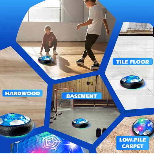 Hover Soccer Ball Set with 2 Goals USB Rechargeable LED Light Floating Ball Toys - Picture 12 of 14