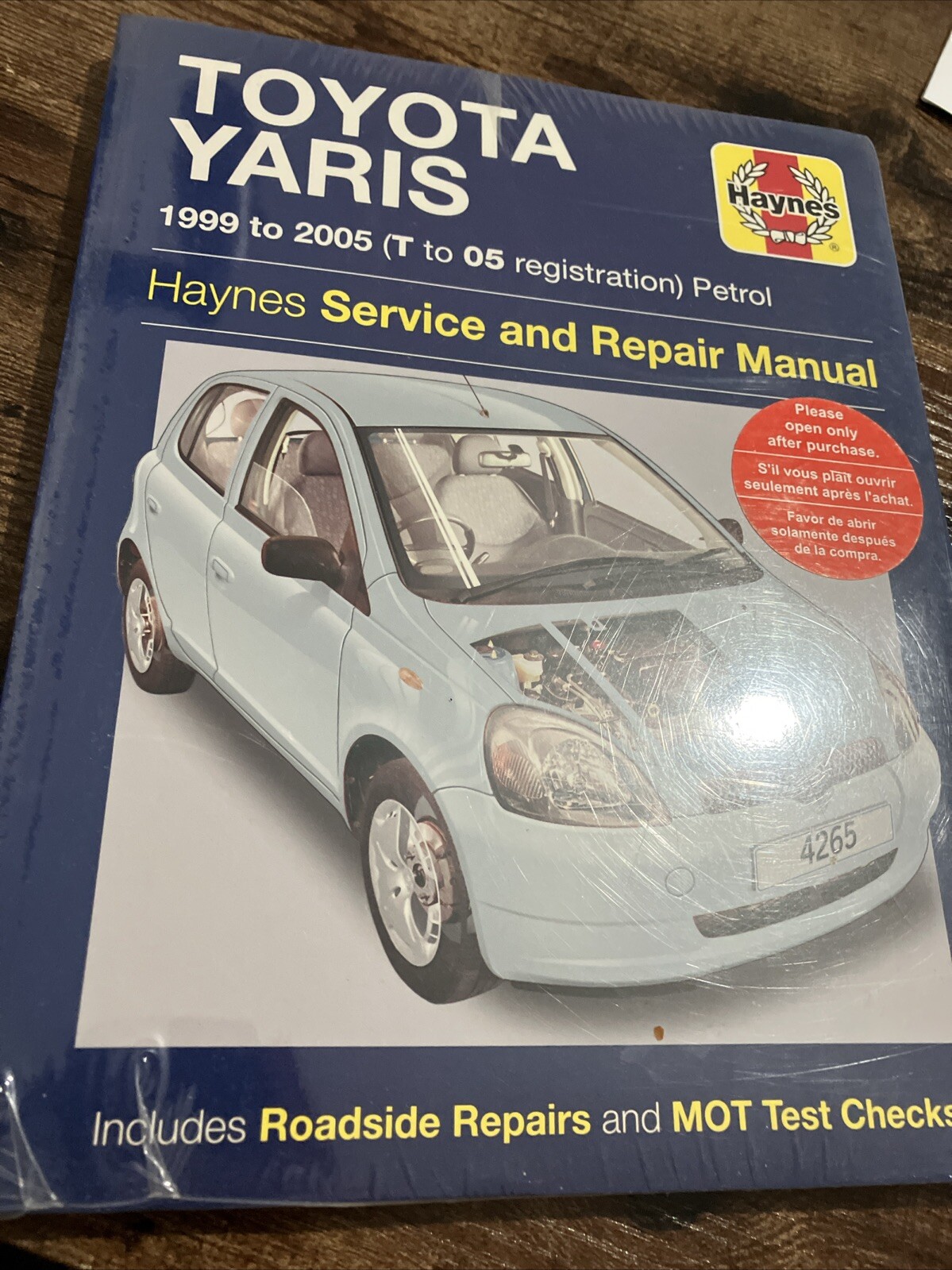 Toyota Yaris Petrol (99 - 05) Haynes Repair Manual Paperback Book *Sealed*