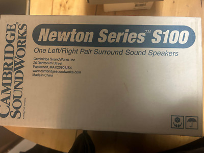 Cambridge SoundWorks Newton Series S100 Left Right Surround Sound Speakers