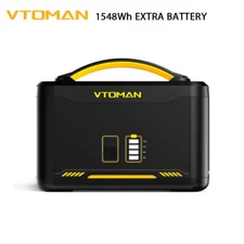 VTOMAN Jump 1500 Extra Battery 1548Wh, LiFePO4 Backup Expansion Battery