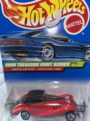 Hot Wheels 1999 Treasure Hunt Series #1/12 Mercedes 540K Limited