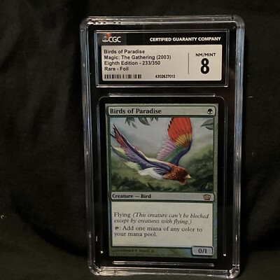 PSA9 MTG 英語　極楽鳥Birds of Paradise 8版　foil s-l400.jpg