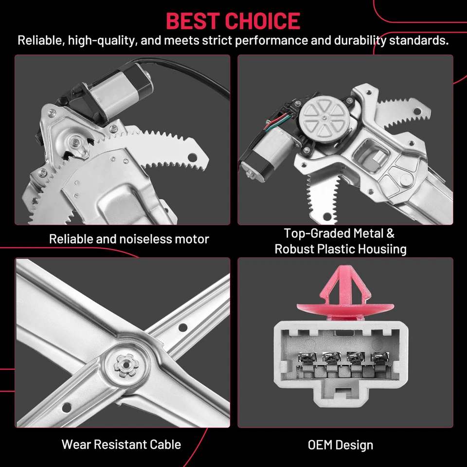 Regulador de ventana eléctrica con motor lado conductor delantero para Honda CR-V 1997-2001 Foto 2 de 4