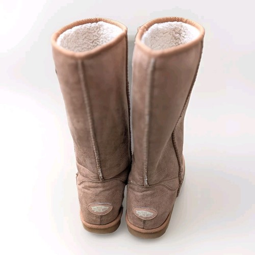 Vans OTW Women's 8 Shearling Camel Brown Pull On Classic Winter Warm Tall Boots - Picture 13 of 15
