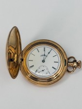 Antique 1908 Elgin Hunting Case Pocket Watch | Grade 291 | 7 Jewels | 16s | RUNS