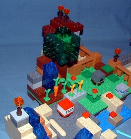 MINECRAFT, CRAFTING BOX 8 IN 1 SET 21116 - LEGO - 2014 - USED W/ MANUALS