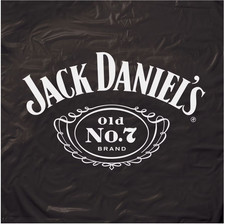 Jack Daniels 8 ft Black Vinyl Drape Billiards Pool Table Cover - JD-30135