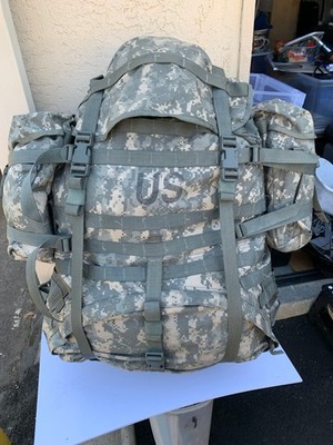 USGI MOLLE II Large Complete Field Pack Set w/ Straps Frame Side Pouches,PERFECT