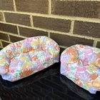 Vintage Doll 90’s Couch And Chair Loveseat Floral Stuffed Toymax