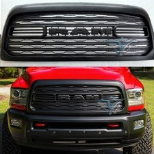 Front Grille Ltd Style For 2010-12 2013-2018 Dodge Ram 2500 Black Grill Wletter Front Grille Ltd Style For 2010-12 2013-2018 Dodge Ram 2500 Black Grill Wletter