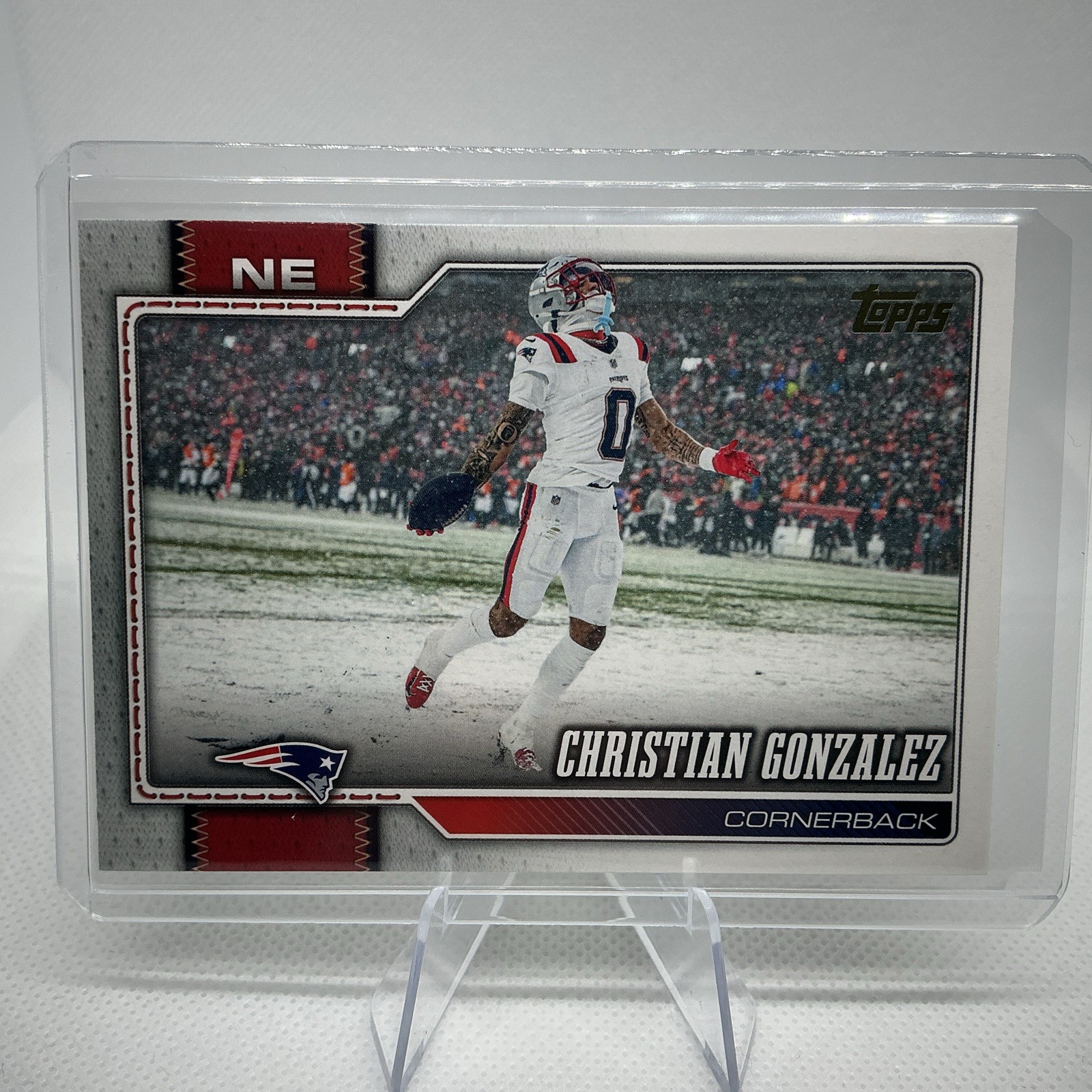 2026 Topps Football 139 Christian Gonzalez SSP Golden Mirror 
