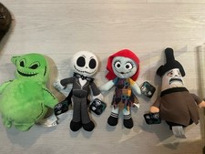 New Disney The Nightmare Before Christmas Plush Set of FOUR. 8 inches Each.