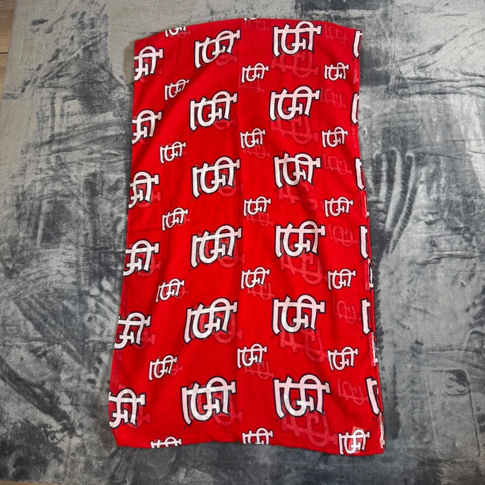 Bufanda infinita roja de los Cardenales de San Luis MLB - Fan para mujer ligera con estampado de logotipo Foto 2 de 4