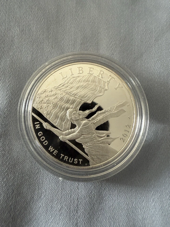 Star-Spangled Banner PROOF Silver Dollar US Mint $1 Coin Box and COA - Image 2 of 4