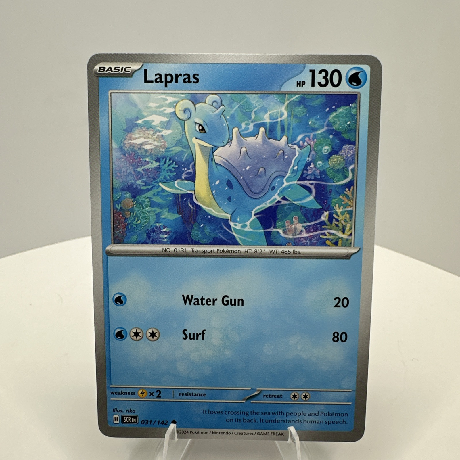 Lapras - 031/142 - Pokemon TCG Stellar Crown (2024) - Near Mint (NM)