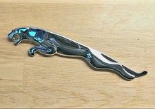 Leaper Leaping Jaguar Silber Chrom Abzeichen Emblem 19,3cm 193mm AWD93-431C39-GA