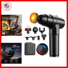 Massage Gun with Heat Deep Tissue Back Massager Neck Massager for Pain Relief...