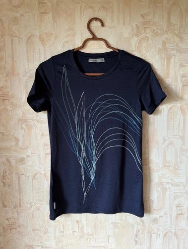 icebreaker T-shirt Midnight Navy Woman Size S