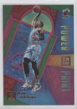 2020-21 Panini Donruss Power in the Paint Green Flood Bam Adebayo #3 12pq
