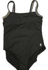 tyr swimsuit women black/gray size 24