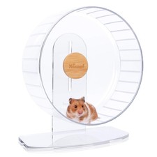 Super-Silent Hamster Exercise Wheels Quiet Spinner Hamster Running Medium Clear