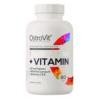 OstroVit Magnesium MAX Vitamin 60 Tabletten Mg Citrat C E B Komplex EU Labortest