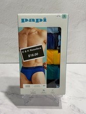 Papi Multicolor Low Rise Briefs 5 Pack Size L...