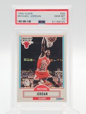 MICHAEL JORDAN 1990-91 FLEER BASKETBALL #26 CHICAGO BULLS PSA 10 Q4364