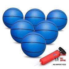 6 inches Mini Basketball Toy Set for Kids Deflated/Pump Included Over The
