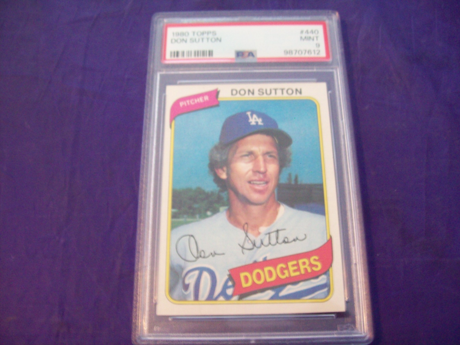 1980 TOPPS #440 DON SUTTON (DODGERS) PSA 9