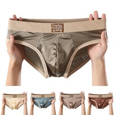 Slip homme satin soie glacée sous vêtement slip séchage rapide respirant styl