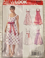Vintage Sewing Pattern New Look 6966 Womens Size 8-16  Dress