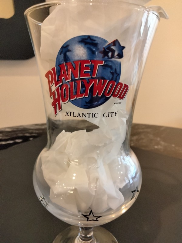 Planet Hollywood Hurricane Glass Atlantic City Pre owned 