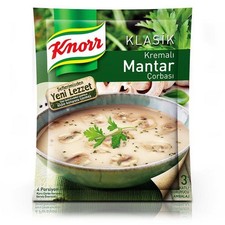 KNORR Kremowa zupa grzybowa gotowa do gotowania 63g opakowanie 4 szt.