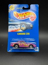 Hot Wheels Blue Card 1990 Camaro Z28 Purple Collector 33 BW 9532 T
