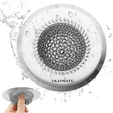 Kitchen Sink Drain Strainer, Reversible Chain Mesh Sink Strainer, 304 Stainle...
