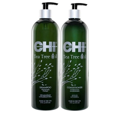 Tea Tree Oil Shampoo & Conditioner Set 25 Oz Chi Shampoo Conditioner Jumbo