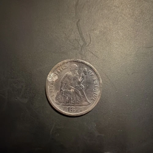 1875 Carson City Seated Liberty Dime Silver 10C Circulated Uncertified