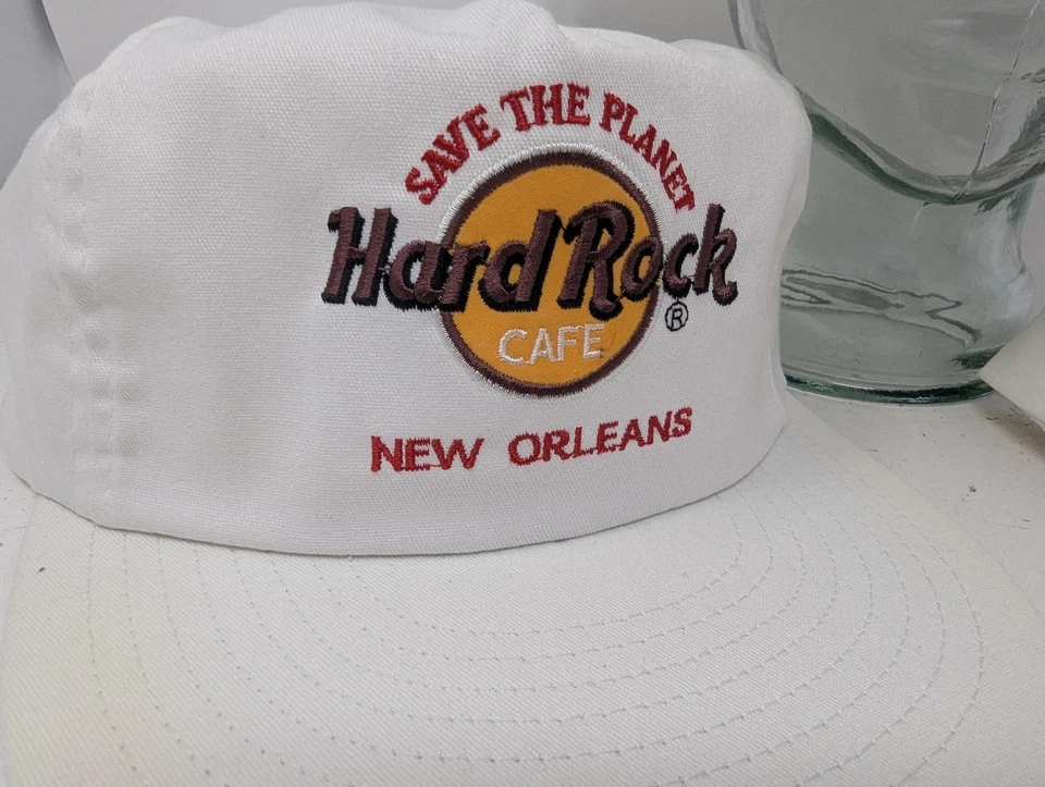 VINTAGE Hard Rock Cafe Hat Cap Strap Back Boston Atlanta New Orleans Lot 3 90s - Image 2 of 4