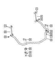 Genuine Mopar Stabilizer Bar Bushing Mounting 52013963AA