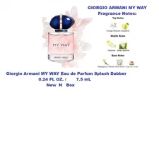 Giorgio Armani MY WAY Eau de Parfum Splash Dabber Miniatures  0.24 OZ / 7 ML NIB
