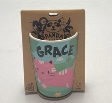 PANDA CREW Personalized Grace Cup BPA FREE Brand New 250ML Kitty Cat Design
