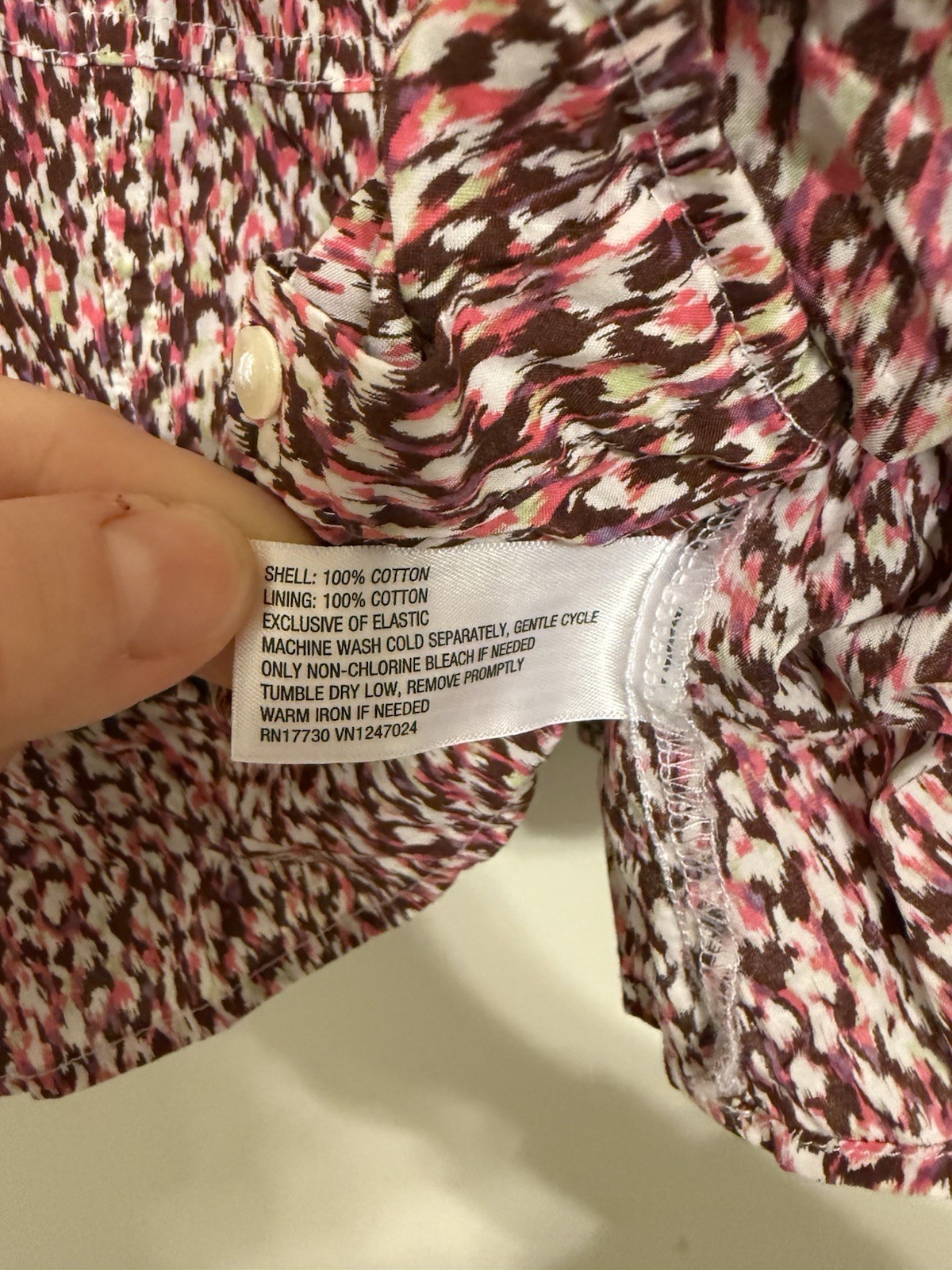 Universal Thread Pink Brown Printed Square Neck P… - image 5