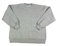 Vintage 90's Jerzees Super Sweats Blank Crewneck Sweatshirt Size Large USA Made