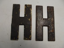 Vintage Metal 7.5 Tall Marquee Letter H buying one 