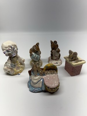 Lot Of 5 Vintage Beatrix Potter s 1951 ''Hunca Munca'' Figurines England