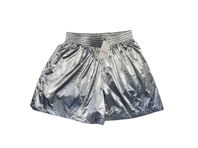 OYSHO Shorts Womens Small NEW Pull On Metallic Maximilist Athleisure Streetwear